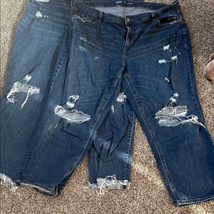 Old Navy High-Rise Slouchy Straight Jeans- 2 pack (size 18 & 20)